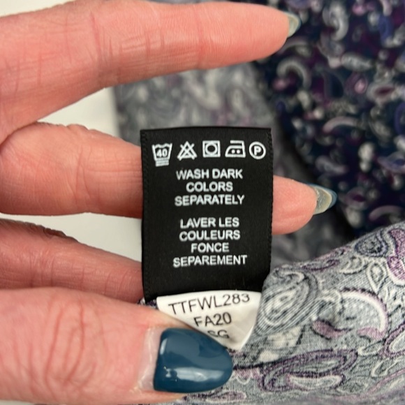 Grafton Men's Long Sleeve Paisley Button Down Shirt - Picture 9 of 10